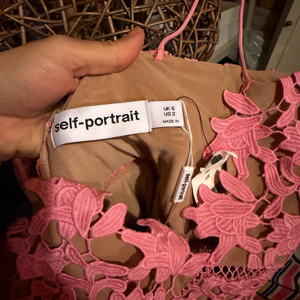 Self portrait Lace Spaghetti Strap Dress - Picture 2 of 2